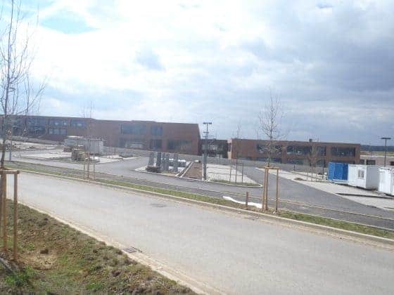 Pictures of Mamer school in construction