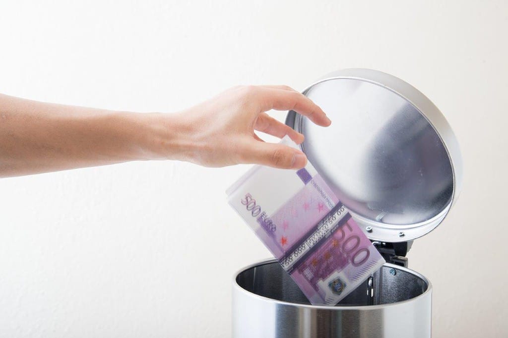 throwing money away