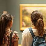 students on field trip to the art gallery