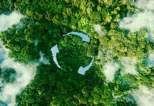 Abstract icon representing Sustainability