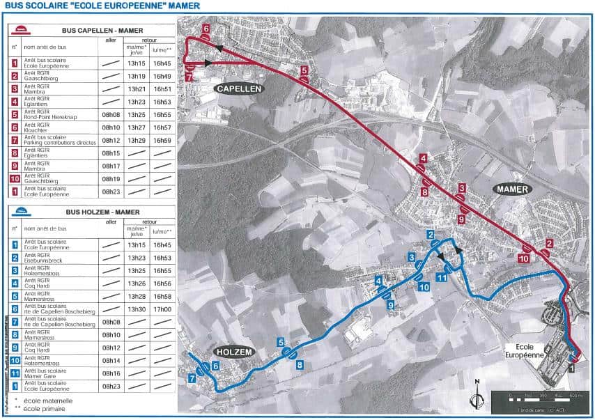 Mamer buses map