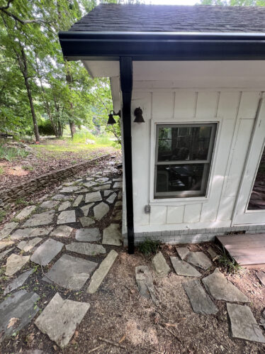 High-quality gutter system for clog-free maintenance.