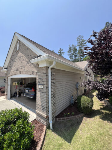 High-quality gutter system designed to prevent clogs in Kentucky homes.