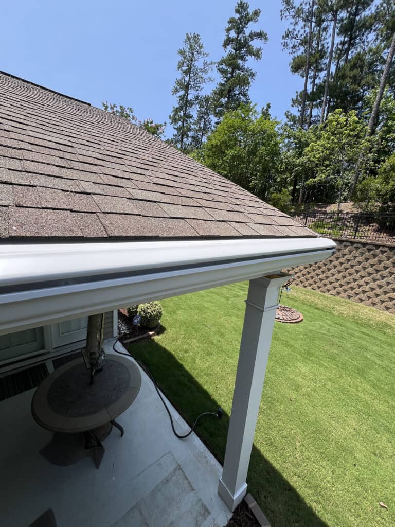 High-quality gutter system installed in Cincinnati, designed to prevent clogs and water damage.