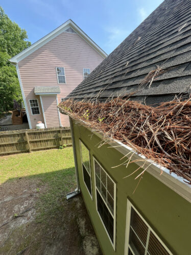Clear gutters avoid overflow and protect your home from water damage.