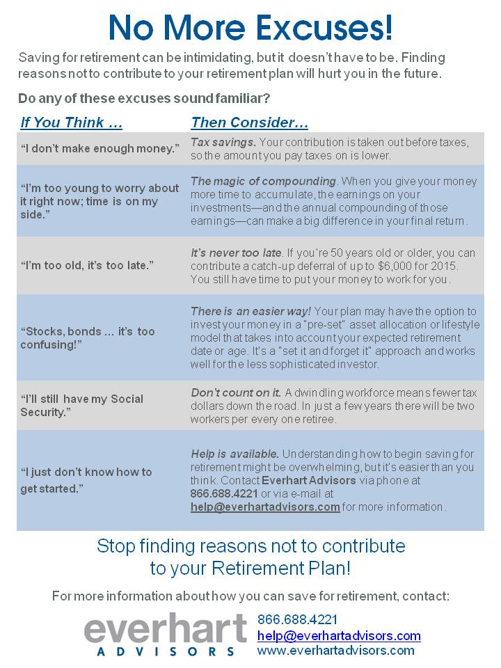 July 2015_No More Excuses