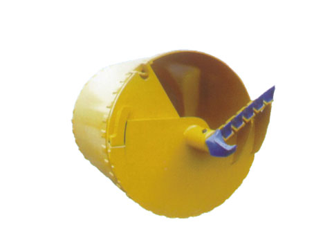 double bottom single door bucket tooth rotary bucket