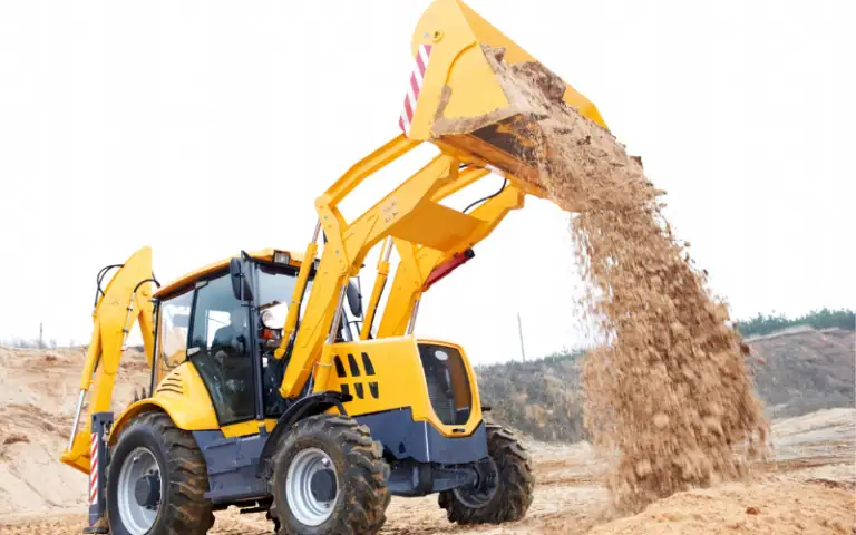 A variety of backhoe attachments displayed, showcasing their versatility for different construction tasks.