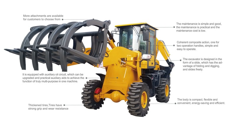 Backhoe loader details picture