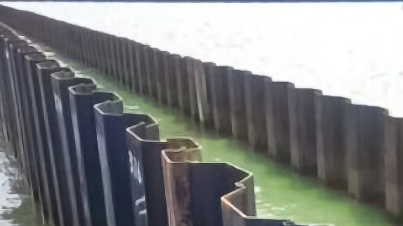 Larssen sheet piles barriers