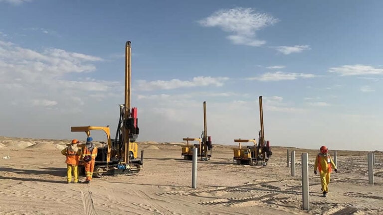 EVERSTAR solar farm piling rig