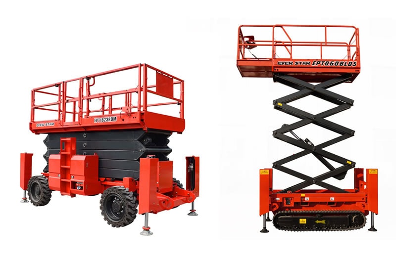 EVERSTAR rough terrain scissor lift​ and platform