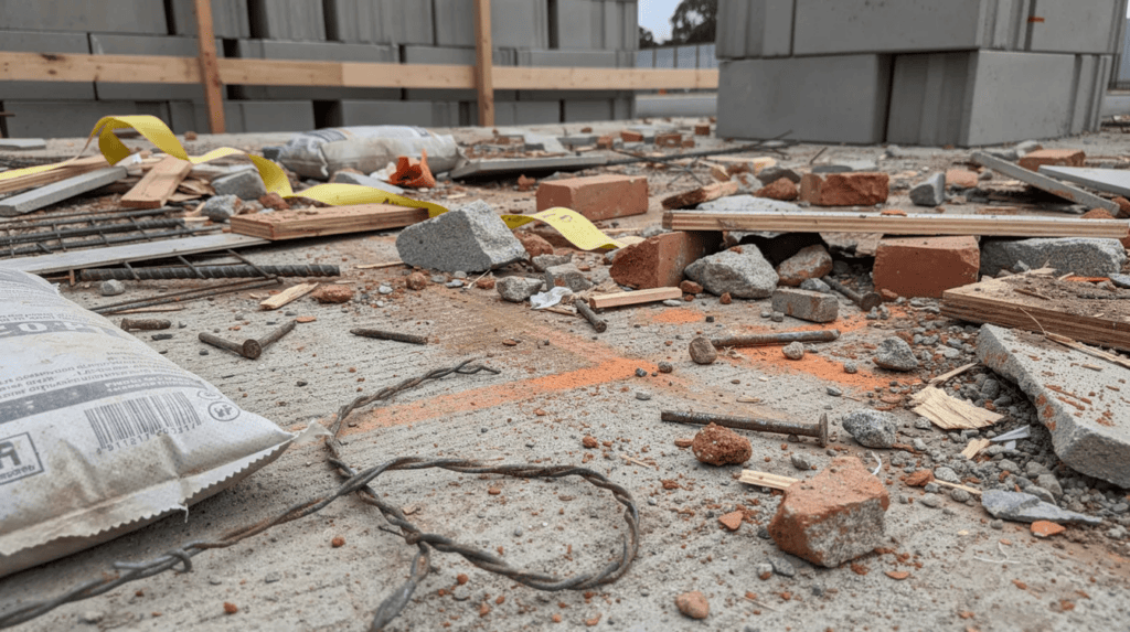 backhoe excavator for material handling and digging tasks.