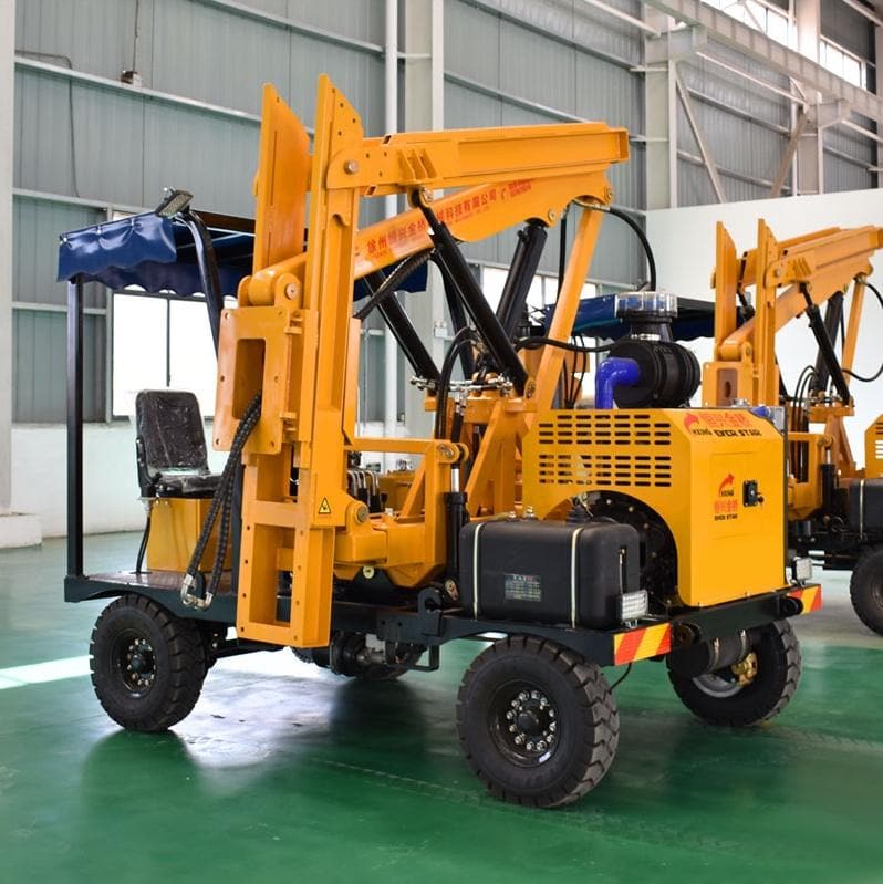 EVERSTAR guardrail pile driver overall overview.