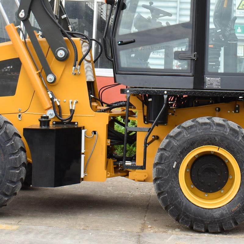 EVERSTAR: Backhoe loader detail illustration