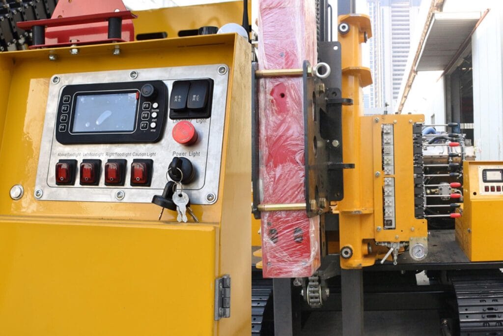 EVERSTAR: HXR6 solar pile driver model operating position.