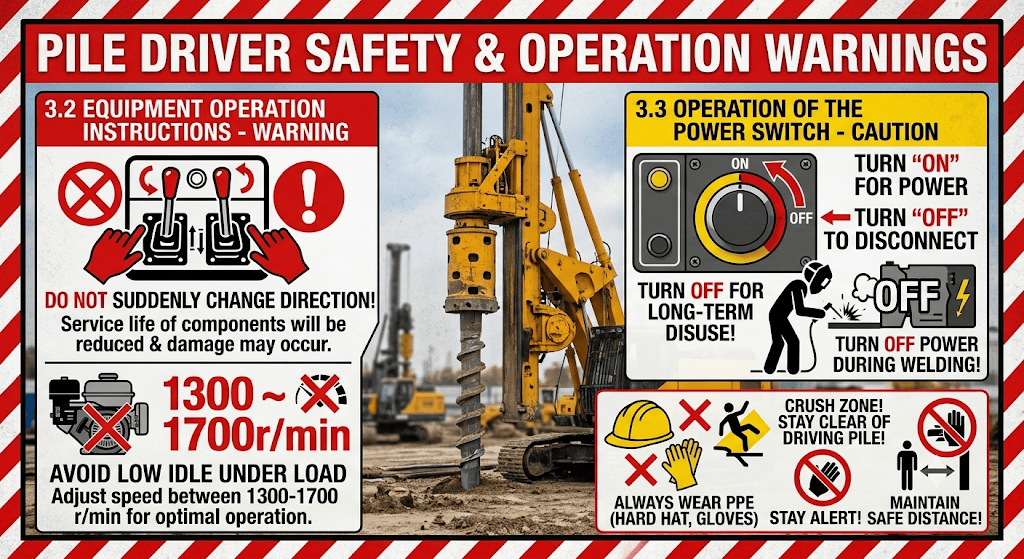 Operation warning image.
