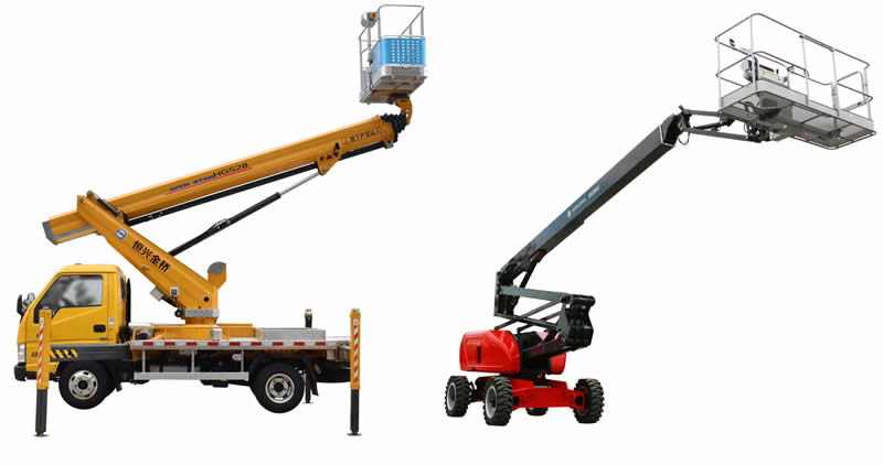 Boom lift vs bucket truck for building maintenance