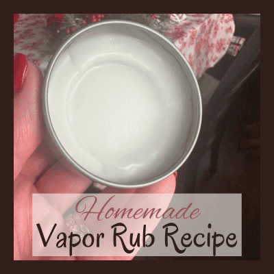 DIY Vapor Rub with Essential Oils