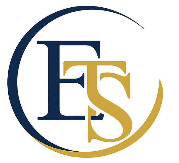 Logo of Everyday Tax Solutions with initials ETS in blue and gold.
