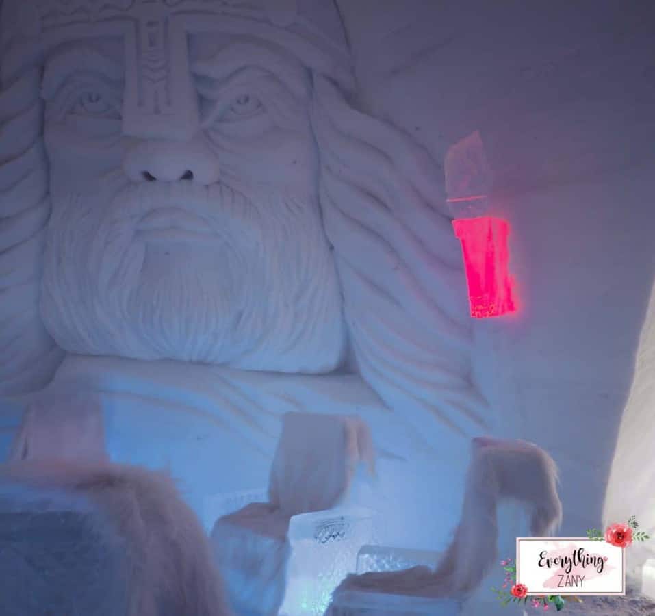 Inside the Ice bar