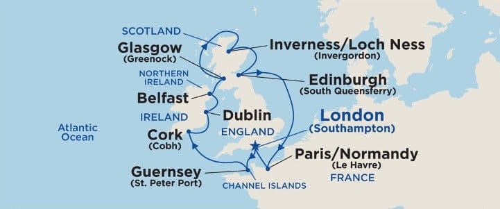 12 Days British Isles Cruises on Royal Princess