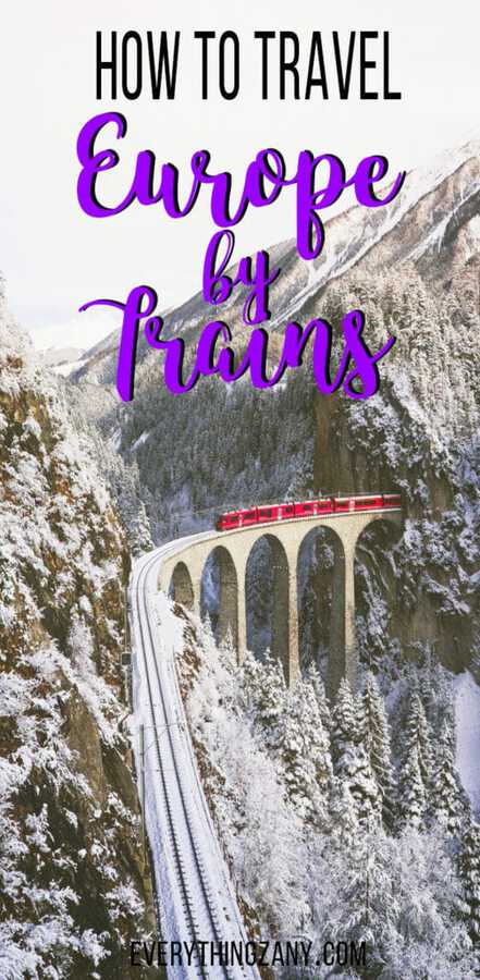 how to travel Europe by trains using Interrail Pass and Eurail Pass