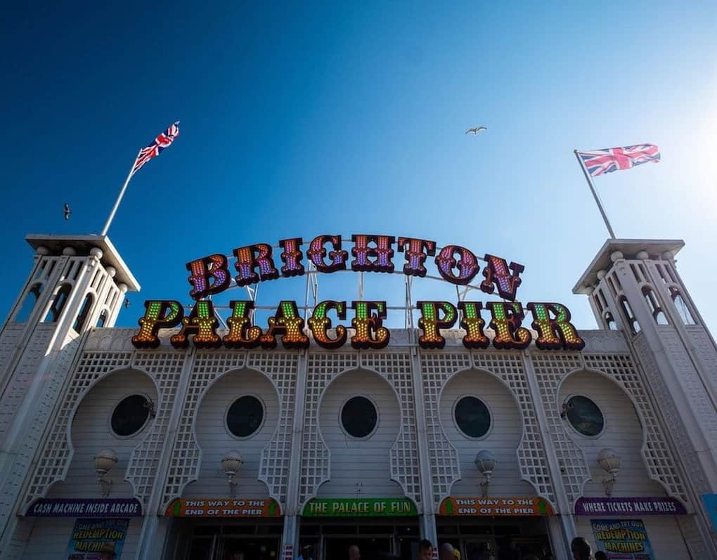 Brighton Pier in Brighton UK