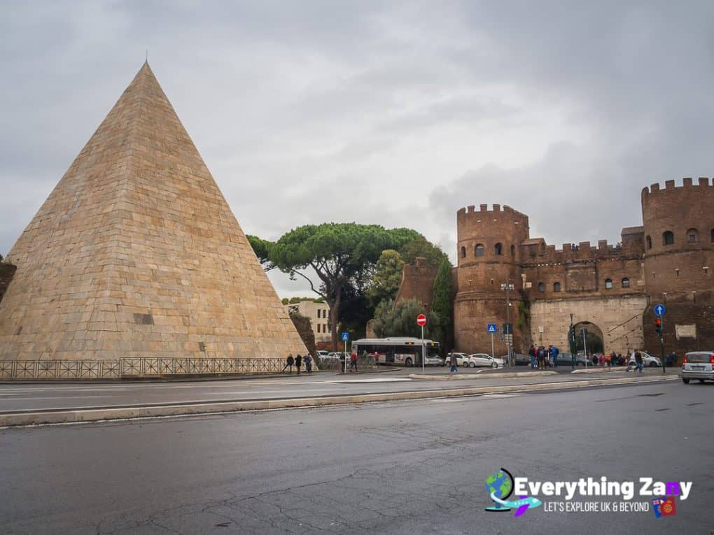 Pyramid of Cestius in Rome