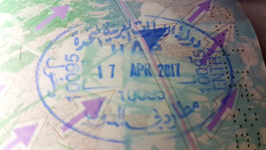 UAE Arrival Stamp for British Citizen Visa free countries