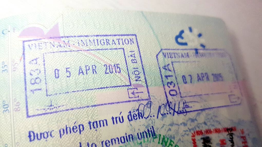 Vietnam Arrival Stamp For UK Citizen Visa Free countries