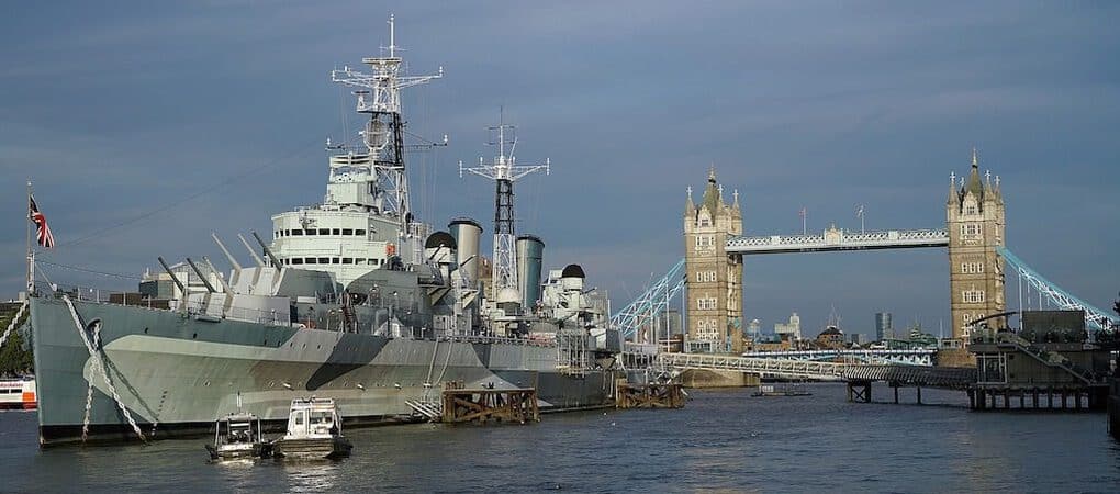 HMS Belfast British War Museum in London