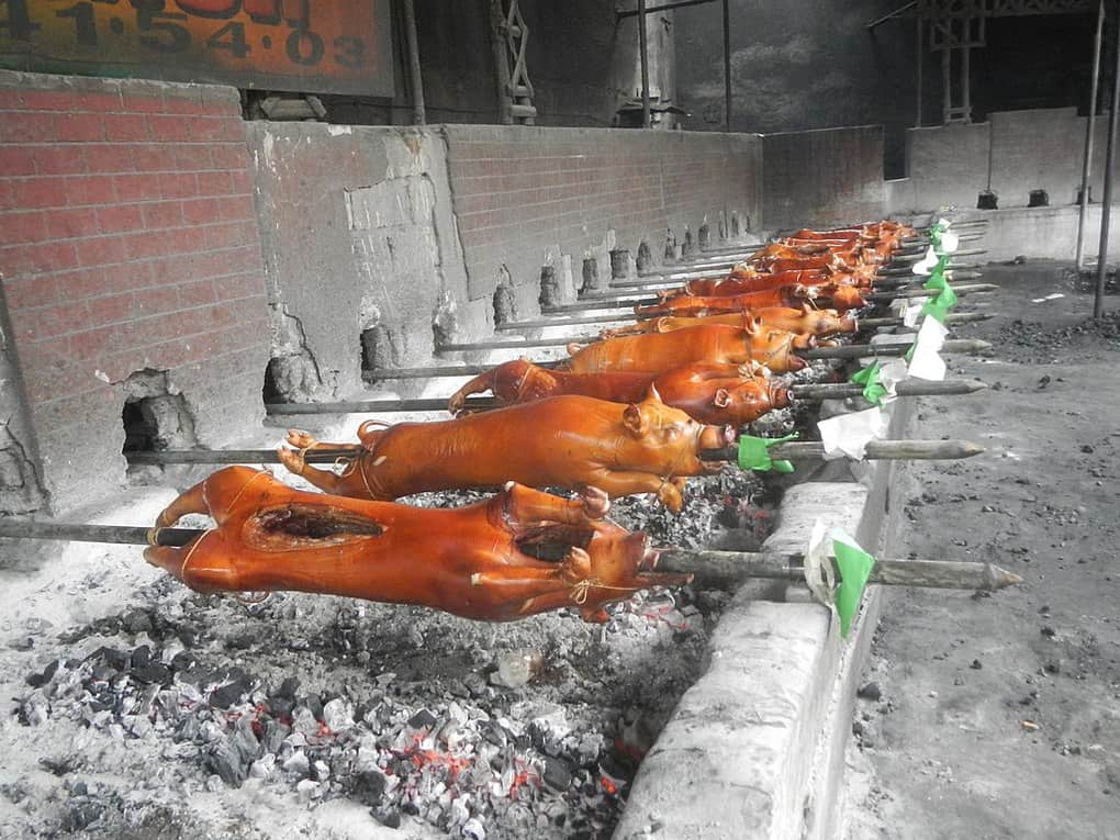 Filipino dishes Lechon Baboy