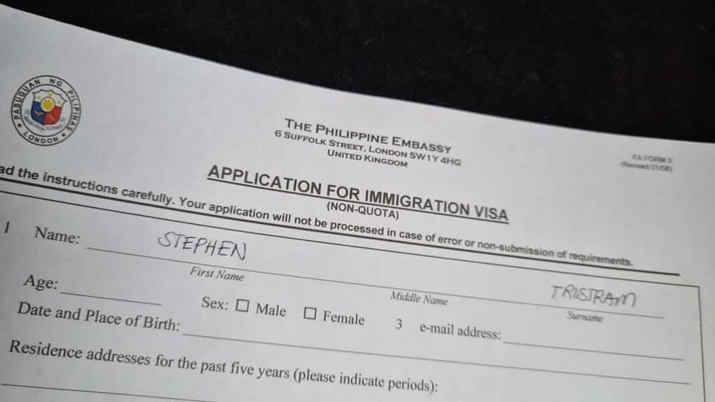 Non-Quota Immigrant Visa 13A by marriage (Probationary) 