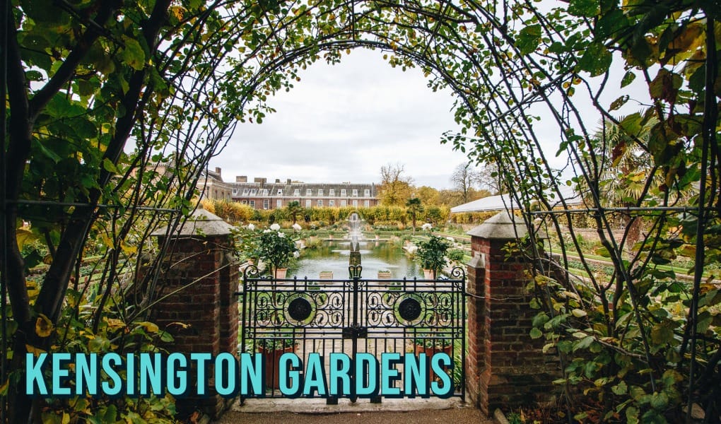 Kensington Gardens in London UK