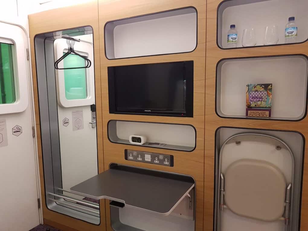 Inside YotelAir Premium Queen Cabin