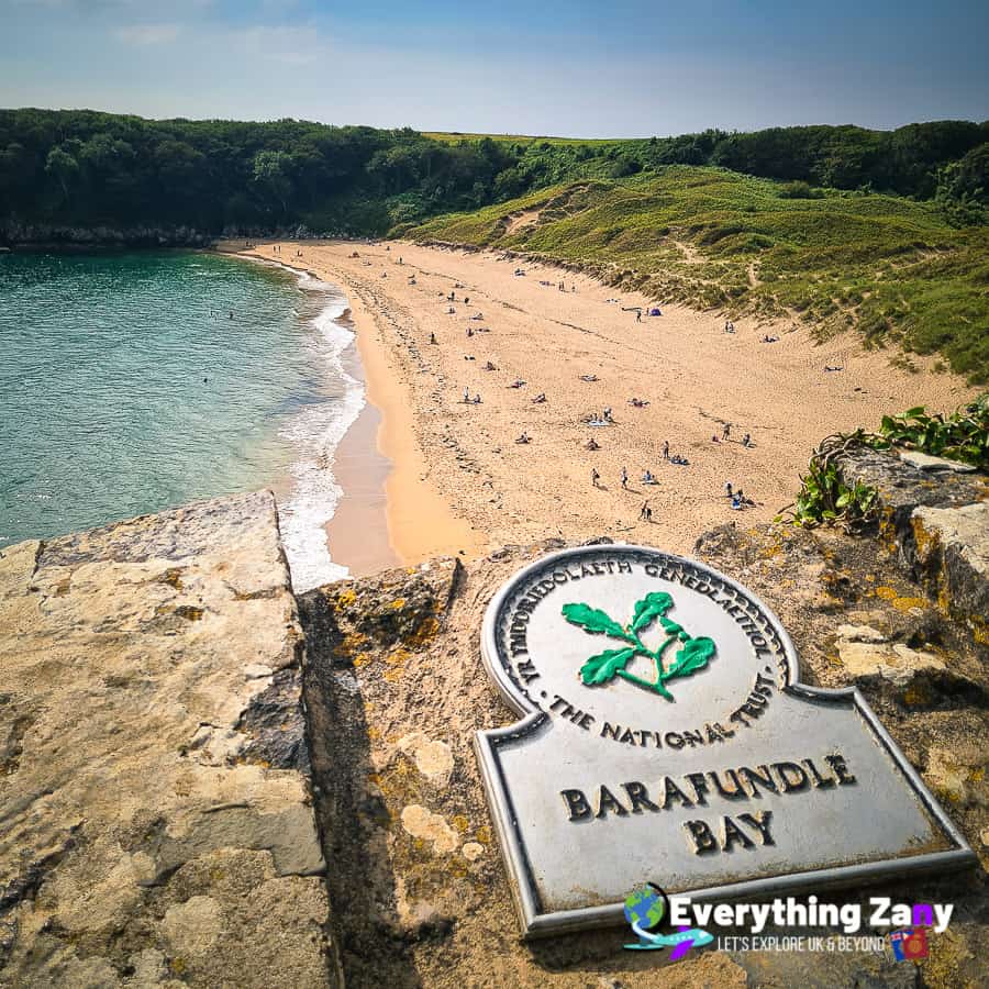 Barafundle Beach in Pembrokeshire Wales UK