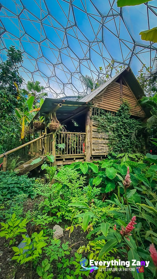 Malaysian Nipa Hut in Eden Project in Cornwall