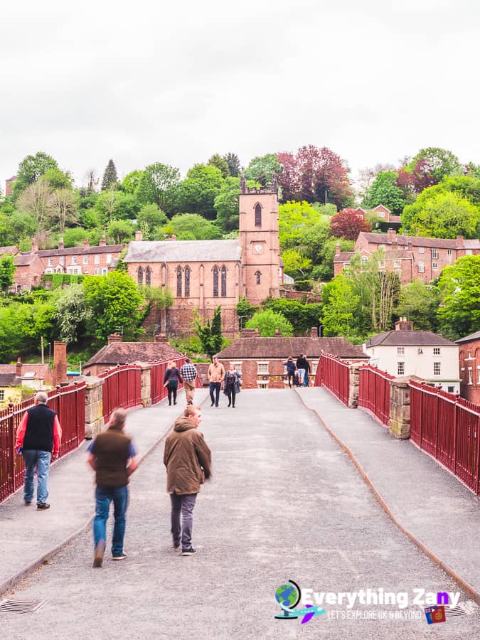 Walking on top of the Iron Bridge