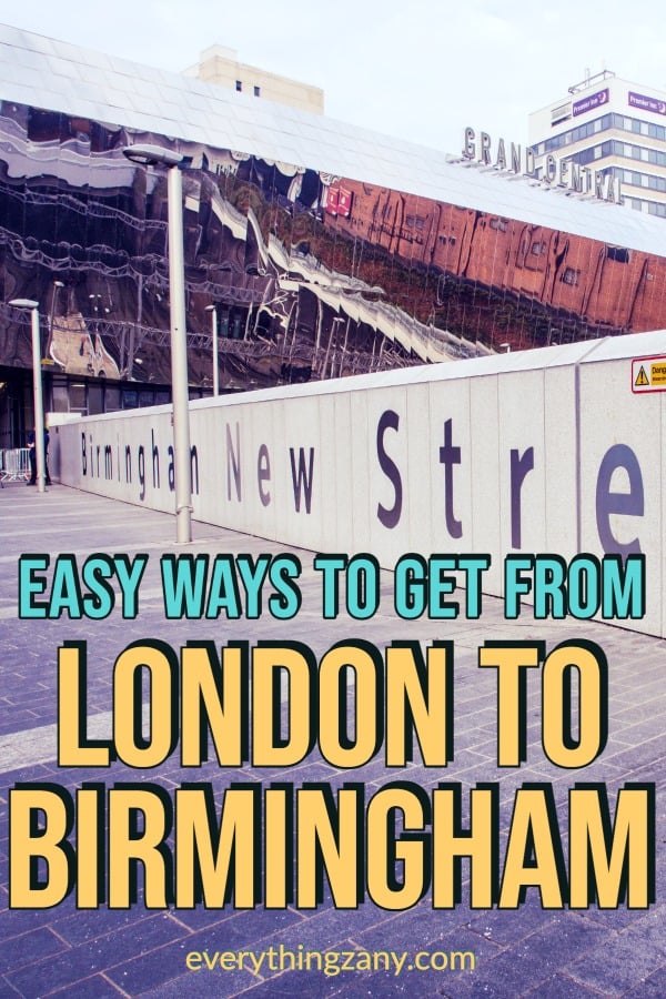 Ways to Get From London to Birmingham pin