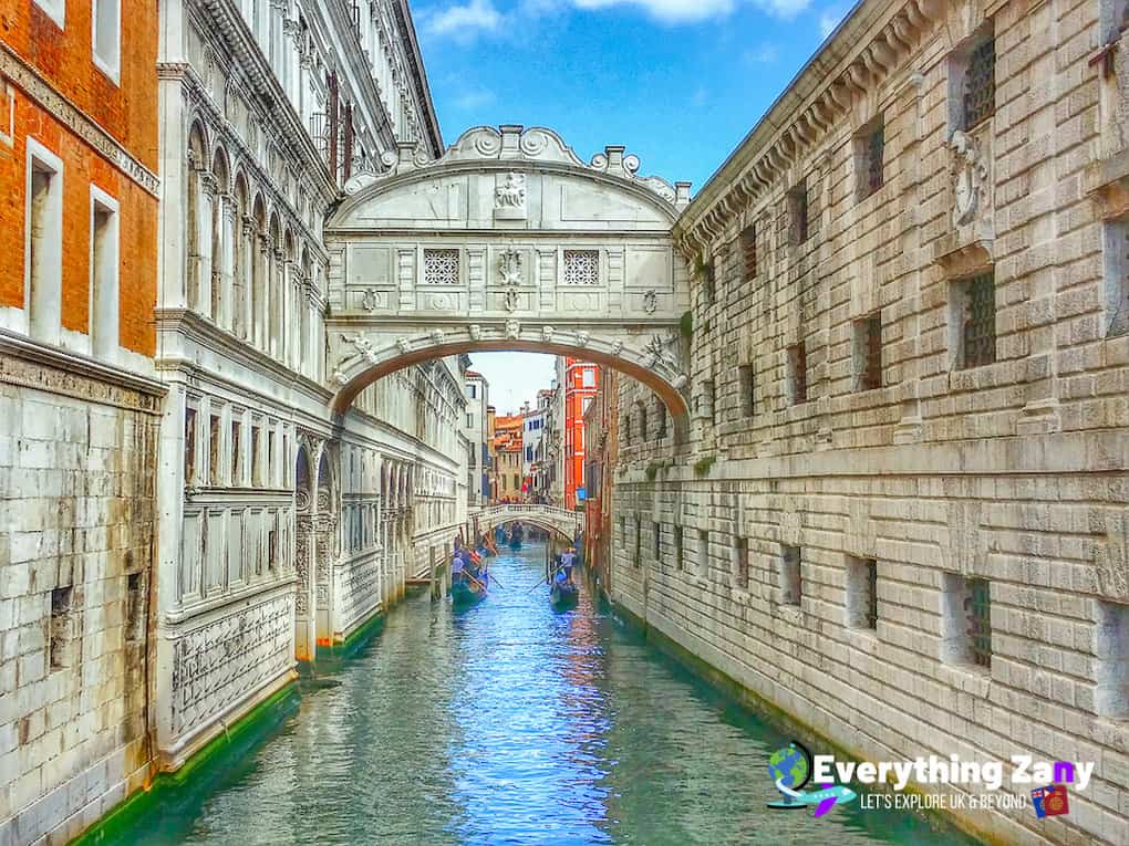 Bridge of Sighs in Venice Italy