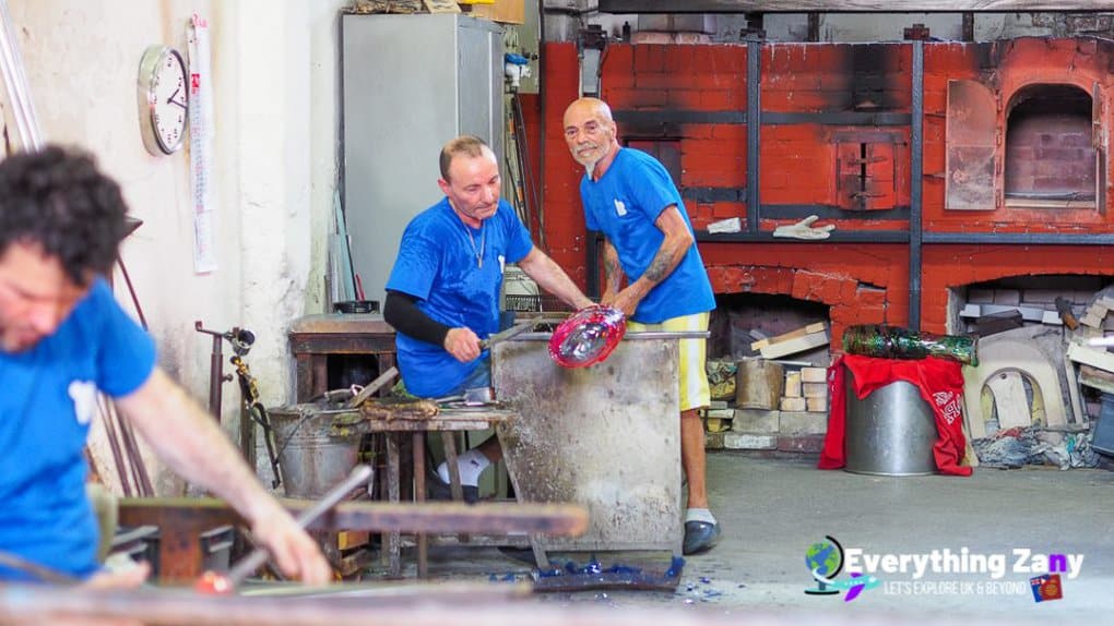 Glass Makers of Murano Island in Venice Italy