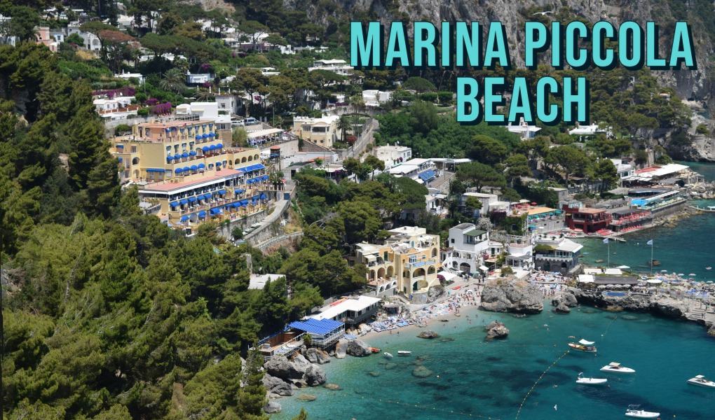 Marina Piccola Beach in Capri Italy