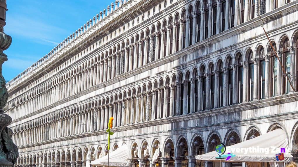 Procuratie Vecchie in San Marco Square in Venice Italy