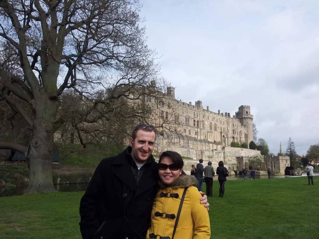 Stephen and Ryazan Tristram in Warwick Castle