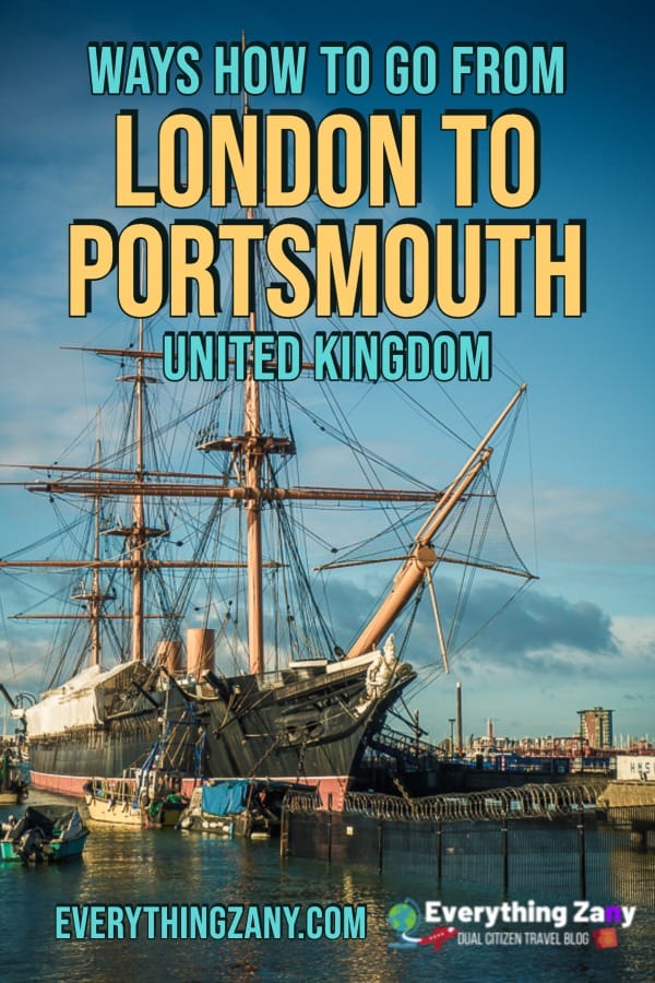 Ways How to Get from London to Portsmouth UK Pin