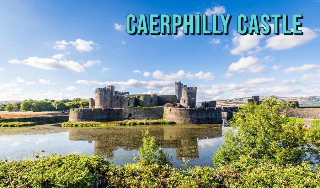 Caerphilly Castle in Wales