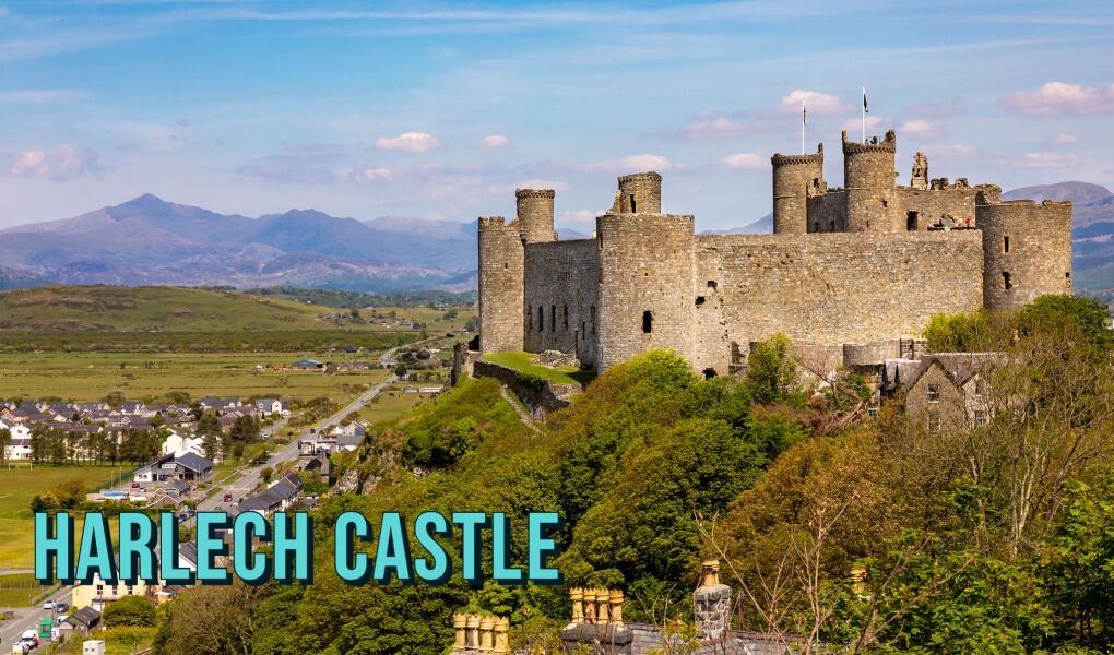 Harlech Castle in Snowdonia Wales