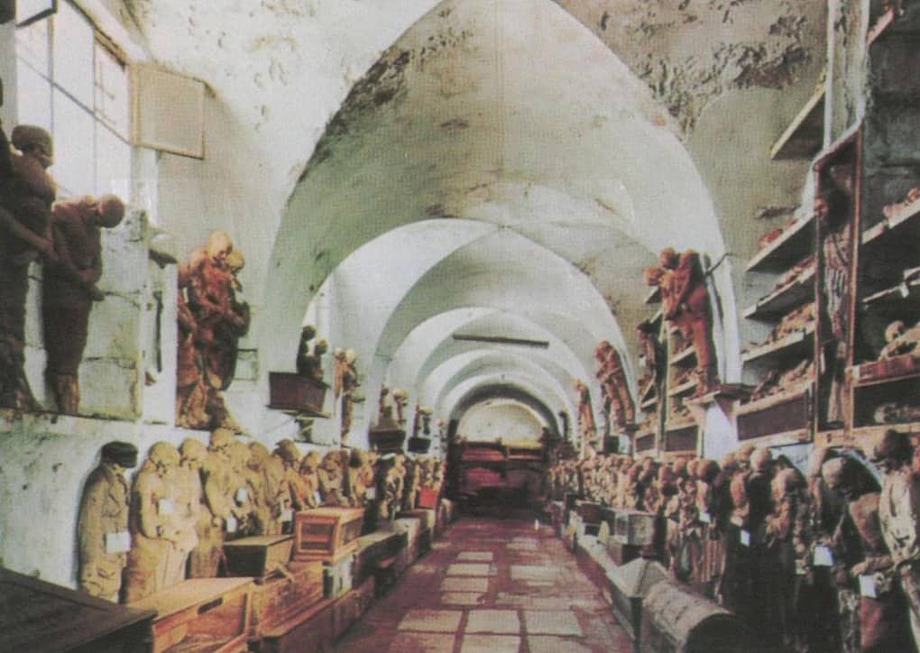 Professional Corridor at the Capuchin Catacombs Palermo Sicily Italy