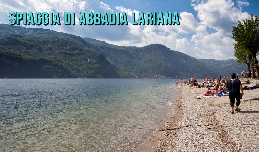 Spiaggia di Abbadia Lariana in Lake Como